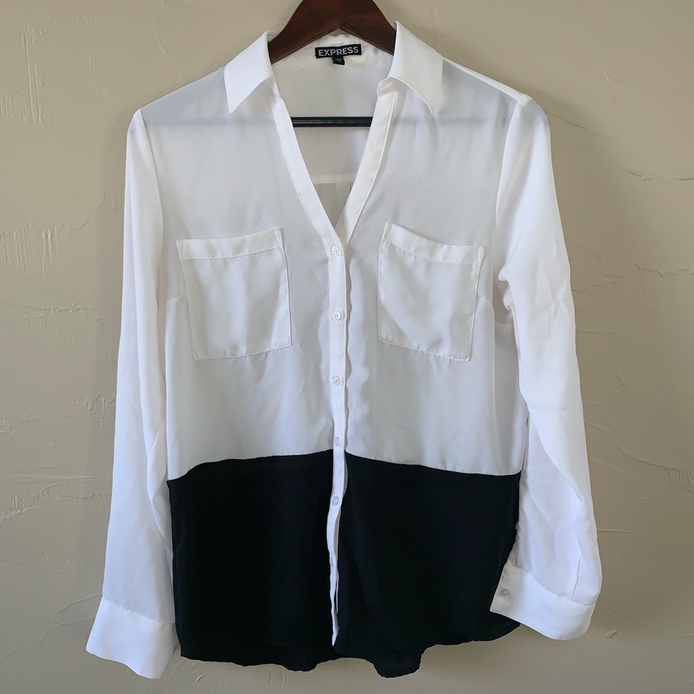 Express button down top